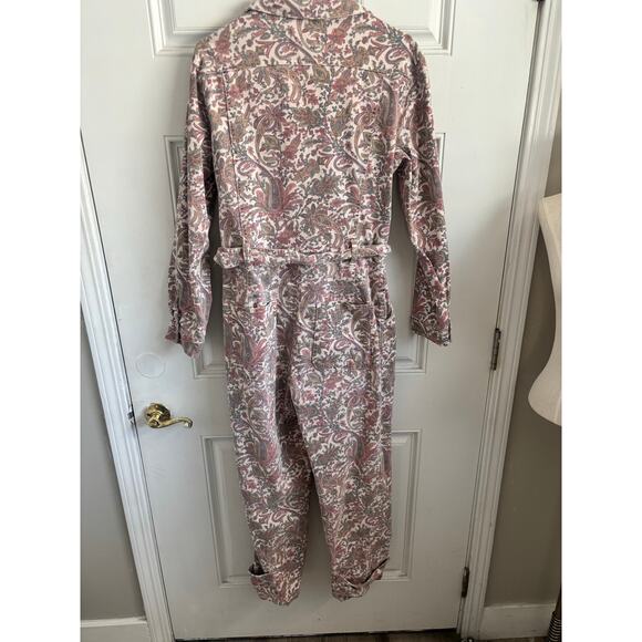 Anthropologie Paisley denim utility jumpsuit size small - Picture 7 of 8